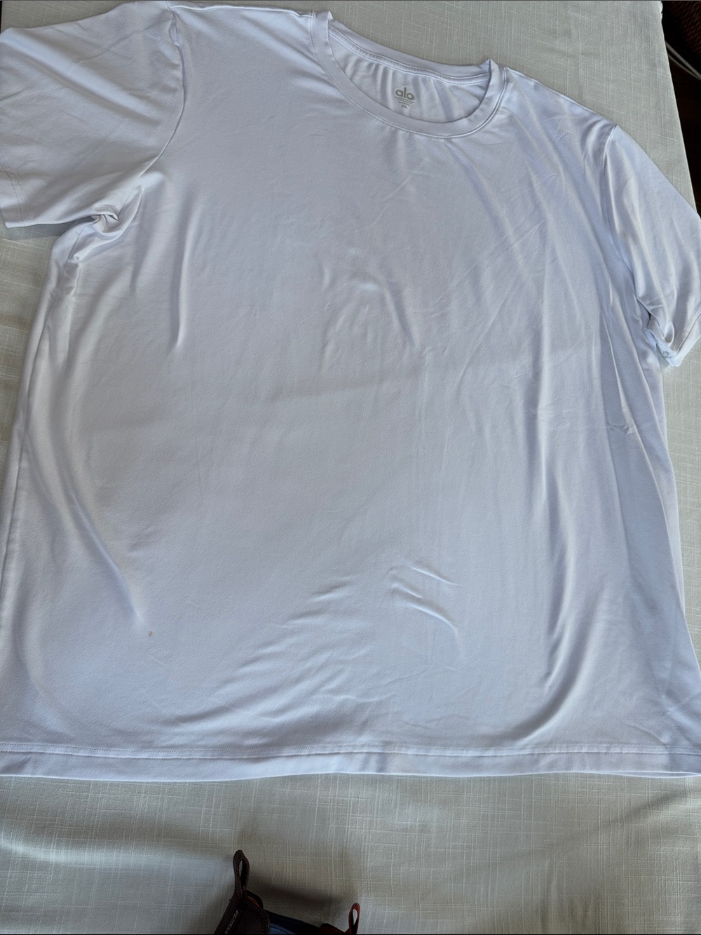 ALO Yoga Men's White Performance Crew Tee